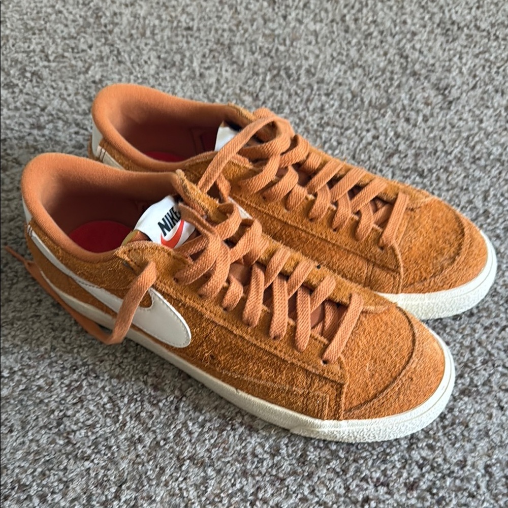 Nike Burnt Orange Sneakers with White Detail
